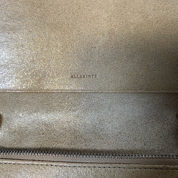 All saint’s | Gold glitz wallet clutch combo - leather - Picture 7 of 9